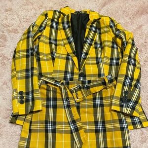 Plaid suit set